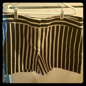 Casual shorts blue and white stripes